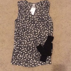H&M blouse tank top sleeveless NWT size 2